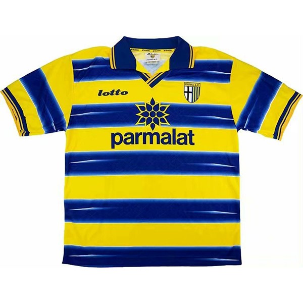 Camiseta Parma Primera equipación Retro 1998 1999 Azul Amarillo